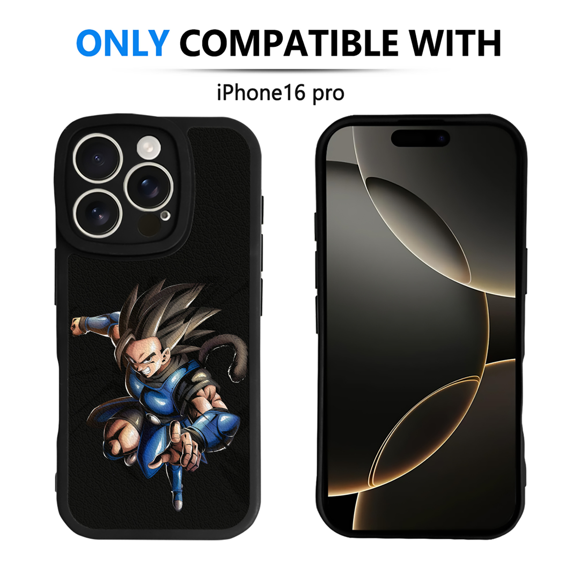 （画像用） ドラゴンボール ベジータ四世（Bejīta Yonsei）DRAGON BALL Vegeta IV 【iPhone 16シリーズ対応】シリコンスマホケース（レザー調） 材質：シリコン